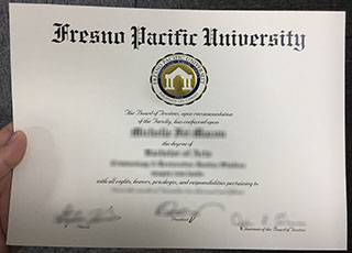 Fresno Pacific University diploma
