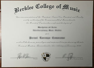 伯克利音乐学院毕业证