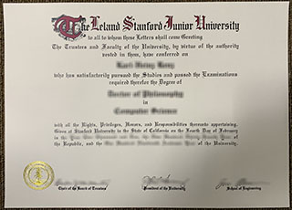 斯坦福大学毕业证书