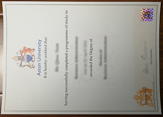 阿斯顿大学毕业证