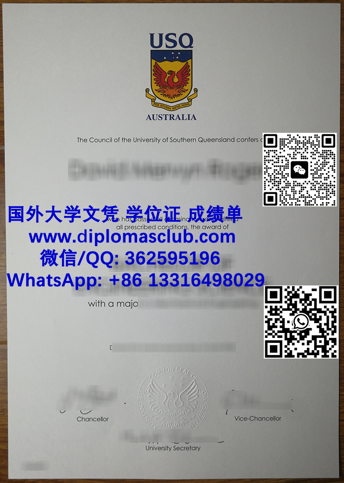 南昆士兰大学毕业证