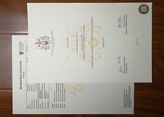 诺森比亚大学文凭和成绩单