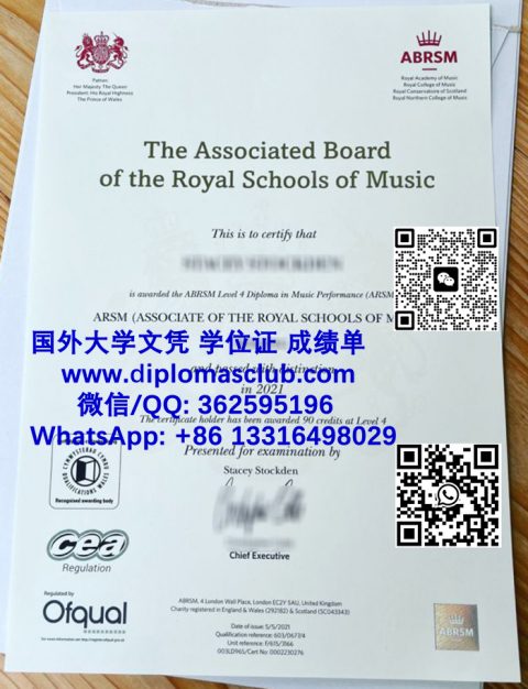 Order Royal Academy of Music diploma, buy ABRSM certificate online
