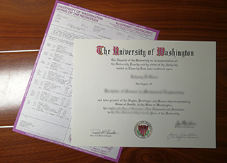 University of Washington degree and transcript