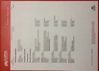 Griffith University transcrip