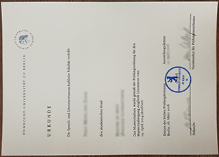Humboldt–Universitat zu Berlin degree