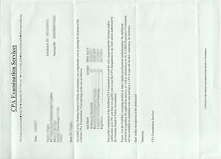 CPA Examination transcript