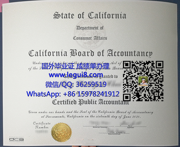 California CPA certificate