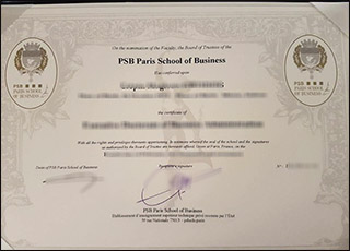 PSB Paris School of Business degree