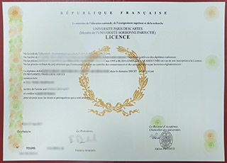 Université Paris Descartes Licence