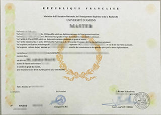 Université d'Amiens diploma