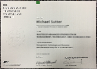 Eidgenössische Technische Hochschule Zürich degree