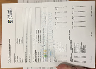 University of Glasgow transcript