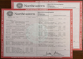 Northeastern University transcript