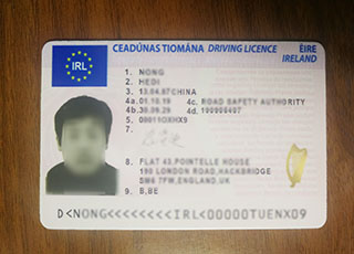 Ireland driving licence