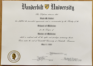 范德堡大学毕业证