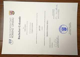 Universität Koblenz-Landau diploma