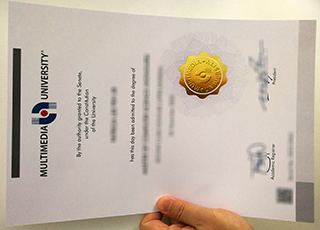 Multimedia University diploma