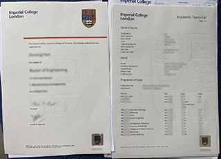 Imperial College London diploma and transcript