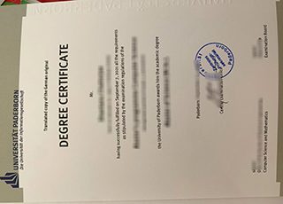 Paderborn University diploma