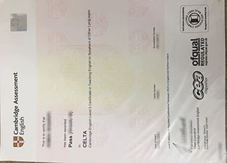 Cambridge CELTA certificate
