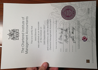 CIMA certificate