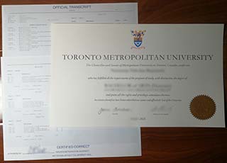 Toronto Metropolitan University degree and transcript