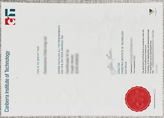 Canberra Institute of Technology certificate
