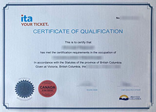 ITA BC certificate