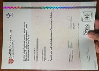CELTA certificate
