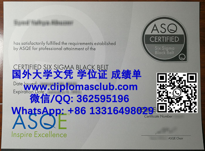 Six Sigma Black Belt Certficate