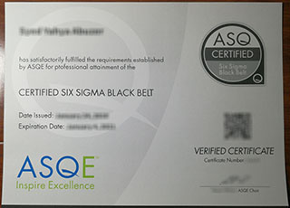 Six Sigma Black Belt Certificate