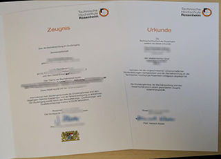Technische Hochschule Rosenheim Urkunde and Zeugnis