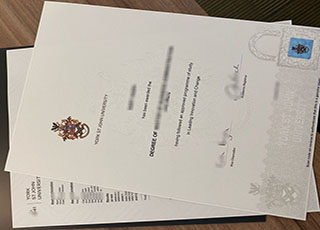 York St John University diploma