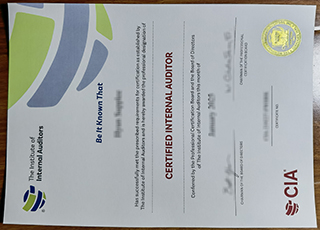CIA certificate