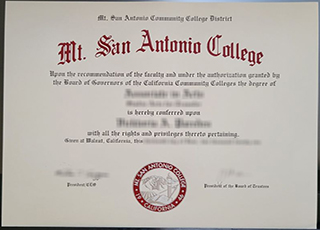 Mt. San Antonio College diploma