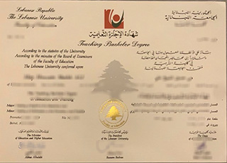 Lebanese University diploma