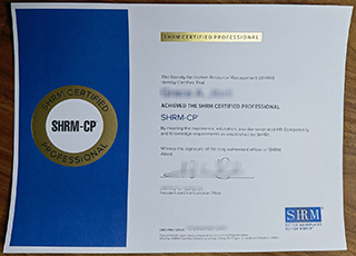 SHRM-CP certificate