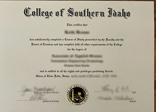College of Southern Idaho degree