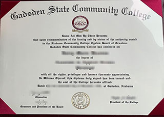 Gadsden State Community College diploma