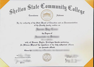 Shelton State Community College diploma