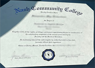 Nash Community College diploma