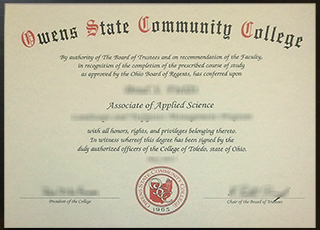 Owens Community College degree