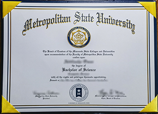 Metropolitan State University diploma