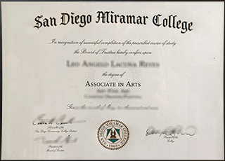 San Diego Miramar College degree