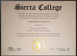 Sierra College degree