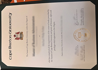 Cape Breton University diploma