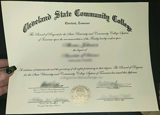 Cleveland State Community College diploma