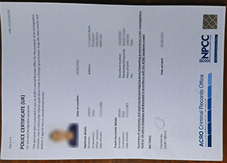 Acro Police Certificate