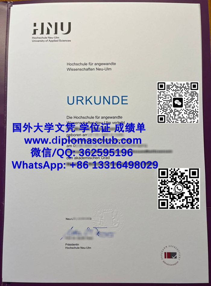 Hochschule Neu-Ulm diploma